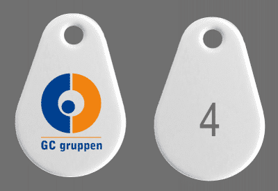 Uranus Pro EM4200 Nr "4" Färglogo GC Gruppen- Vit