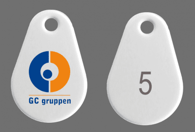 Uranus Pro EM4200 Nr "5" Färglogo GC Gruppen- Vit