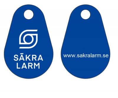 Uranus Epoxy med snodd & EM chip Logo Säkra larm Blå