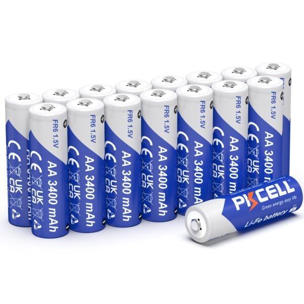 Batteri AA Lithium 3400mAh 1.5V – Hög kapacitet för professionellt bruk FR6 AA 1.5V