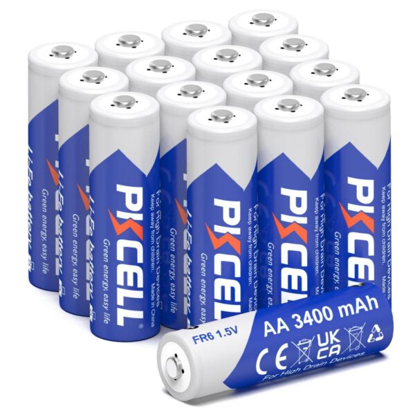 Batteri AA Lithium 3400mAh 1.5V – Hög kapacitet för professionellt bruk FR6 AA 1.5V