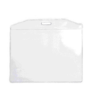 Plastficka/korthållare Transparent 113x92 Liggande