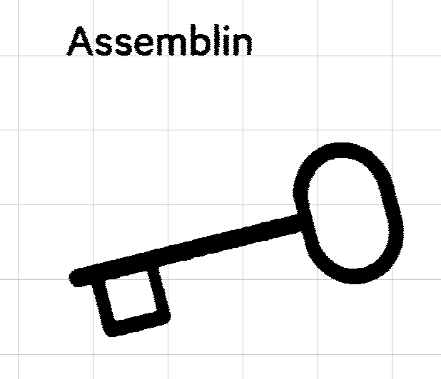 Nyckelvippa Exxact Assemblin - Endast Gravering