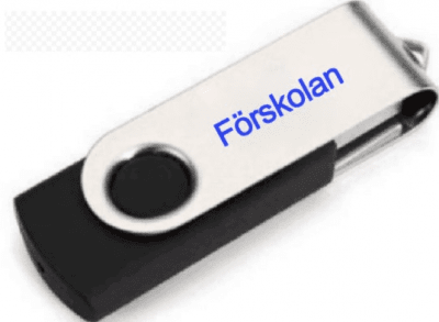 USB 8GB  Färglogo Förskolan Secureus Svart