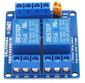 Relä 24V 2-kanals med hög/låg nivåstyrning