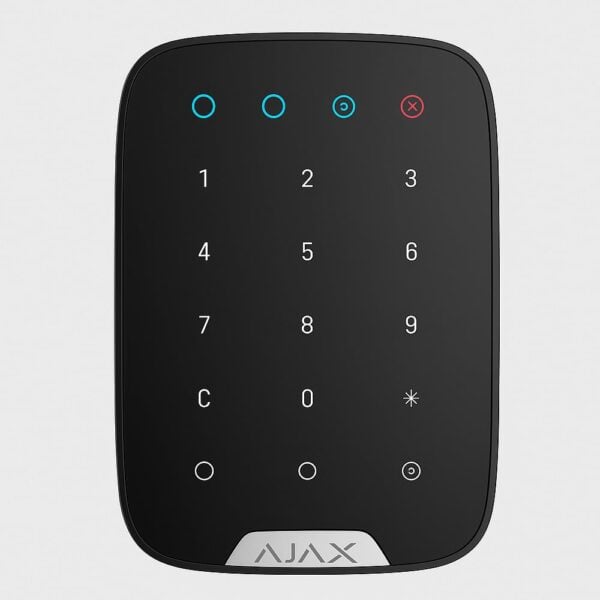 Ajax KeyPad Manöverpanel kontrollpanel trådlös Svart 38248.12.BL1