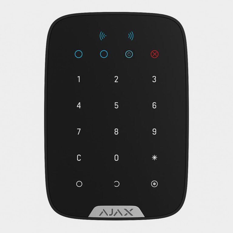Ajax KeyPad Plus Manöverpanel Plus Rfid DESFire Svart