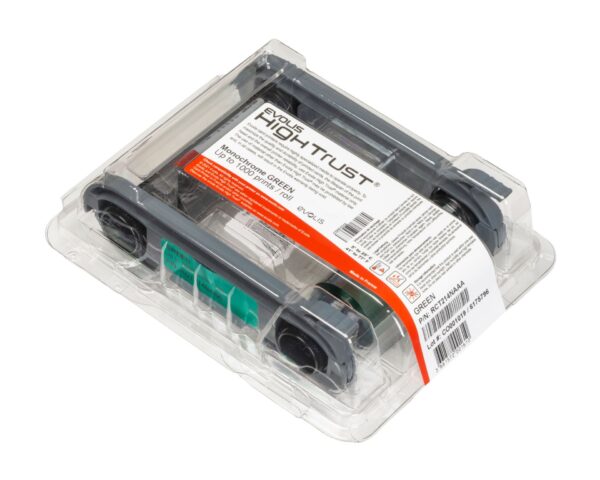 Evolis RCT214NAAA Green Monochrome Ribbon (1000 Prints) R-EV-RCT214NAAA