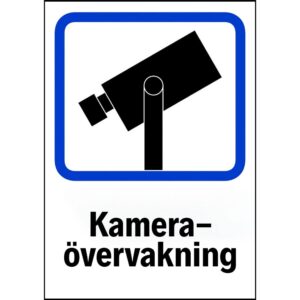 Kameraövervakning Dekal – PVC (Enkelsidig)