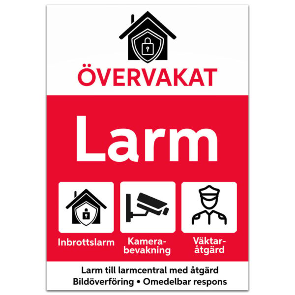 Larmdekal Dubbelsidig 2 Självhäftande (A8) - 52x74mm larmdekal-poly2-a8