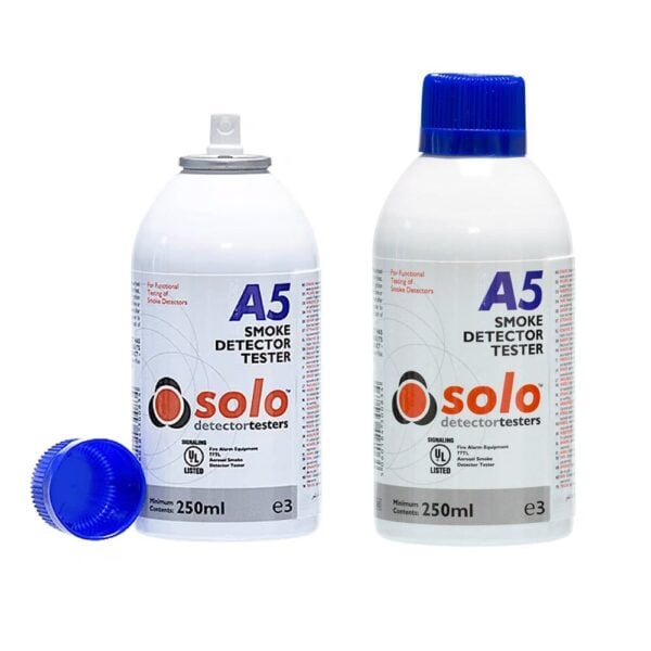 Detectortesters SoloA5 Smoke Detector Tester Aerosol, Flammable Gas, Handheld or Use with 330 and 332 Dispensers SOLO A5-001