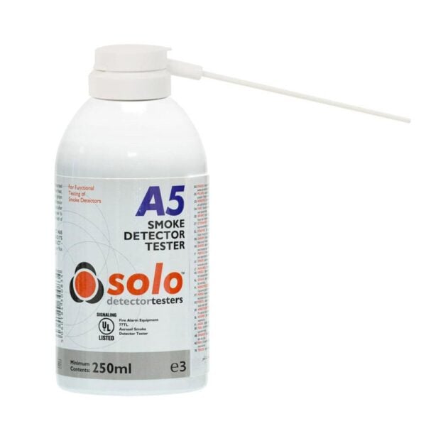 Detectortesters SoloA5 Smoke Detector Tester Aerosol, Flammable Gas, Handheld or Use with 330 and 332 Dispensers SOLO A5-001