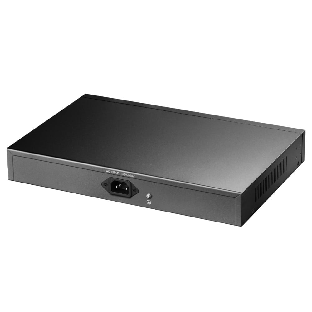 16-portars PoE+ 180W Switch med 2 Gigabit Uplink & SFP – FS1018PS1 FS1018PS1