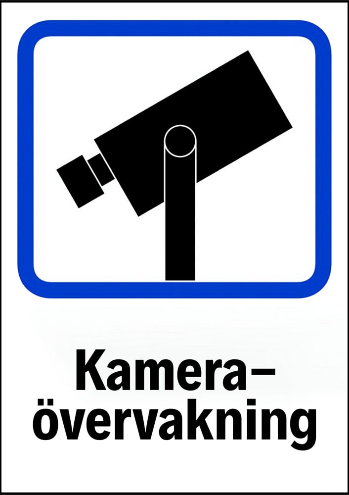Kameraövervakning Dekal 21x29.7cm (A4) – Enkelsidig PVC KAM-SK-A4-PVC Kameraövervakning Dekal 21x29.7cm (A4) – Enkelsidig PVC KAM-SK-A4-PVC