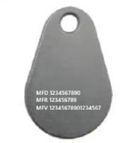 Tagg Mifare1k Classic® Std.Nr Grå Uranus Plus 10992-7 Tagg Mifare1k Classic® Std.Nr Grå Uranus Plus