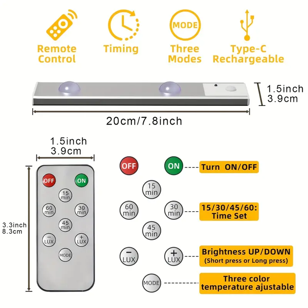 Fjärrkontroll för Spotlight LED Ljuslist i Silver - Full Kontroll av Belysningen SILVER-REMOTE-LED Fjärrkontroll för Spotlight LED Ljuslist i Silver - Full Kontroll av Belysningen - Bild 4