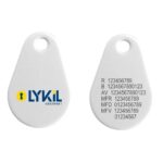 Uranus PRO EM4305/Mifare4k Nummer Färglogo LYKIL- Vit