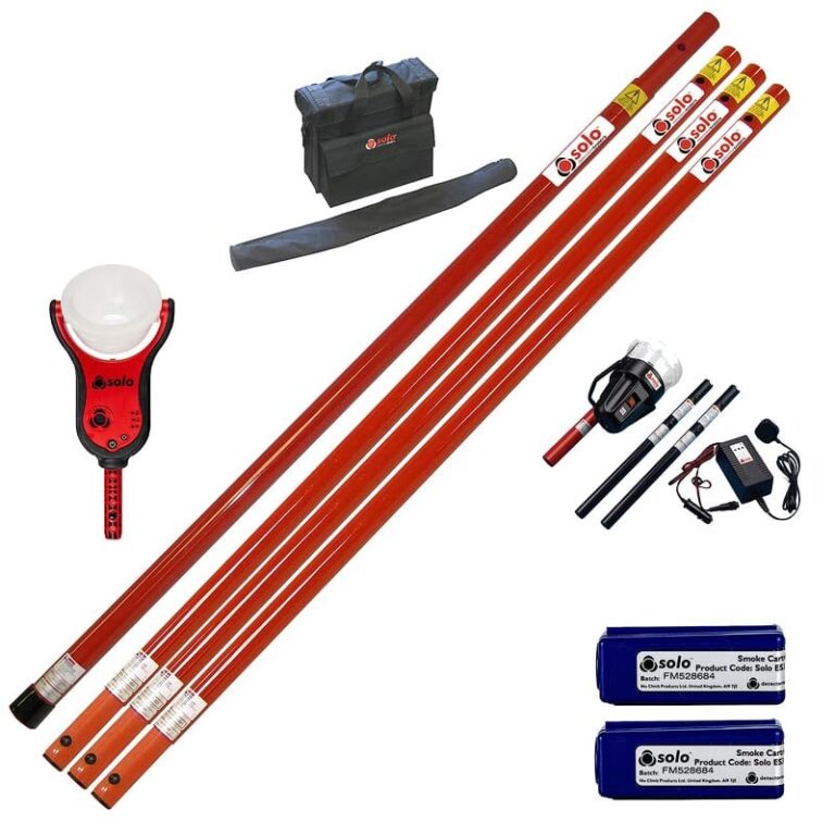 Solo 311 - Solo 365 kit  provningshöjd  7,3 m - Rök + Värme - Extra ES3 & Väskor