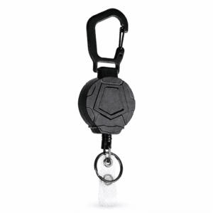 JOJO Nyckelhållare Heavy Duty – 60 cm Stålwire – Utdragbar Key Reel (Svart)