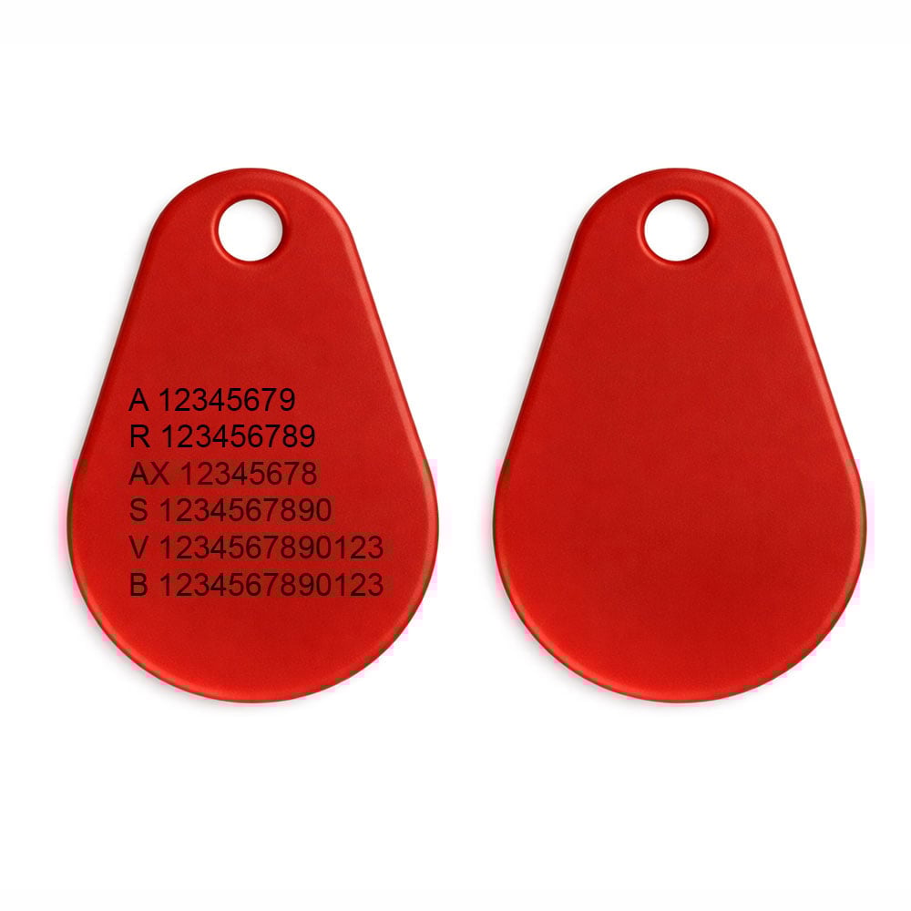 Tagg EM4200 Std. Nr Röd Uranus Plus 10982-3 Tagg EM4200 Std. Nr Röd Uranus Plus