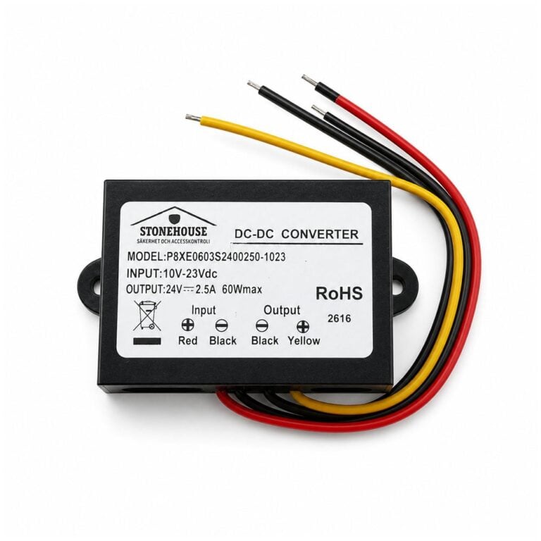 DC-DC Omvandlare 12V till 24V 2.5A 60W IP67 | Spänningsomvandlare