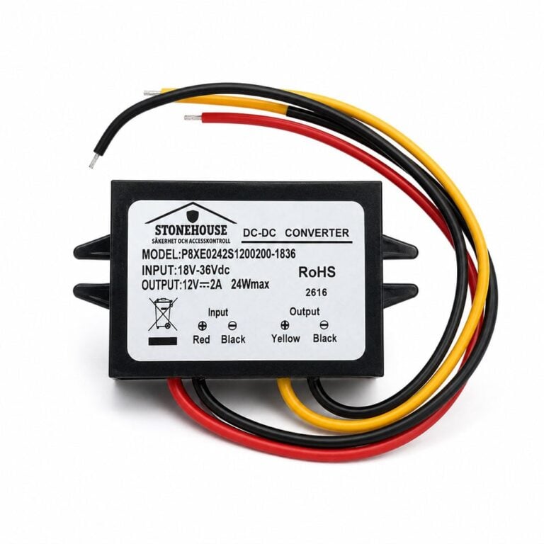 DC-DC Omvandlare 24V till 12V 2A 24W IP67 | Spänningsomvandlare