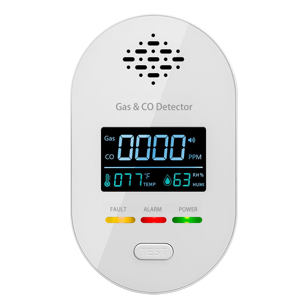 Stonehouse 4-i-1 Gas- och Kolmonoxidvarnare 230V med Temperatur och Luftfuktighet SH-GCO-4IN1-230V, Stonehouse 4-i-1 Gas- och Kolmonoxidvarnare 230V med Temperatur och Luftfuktighet